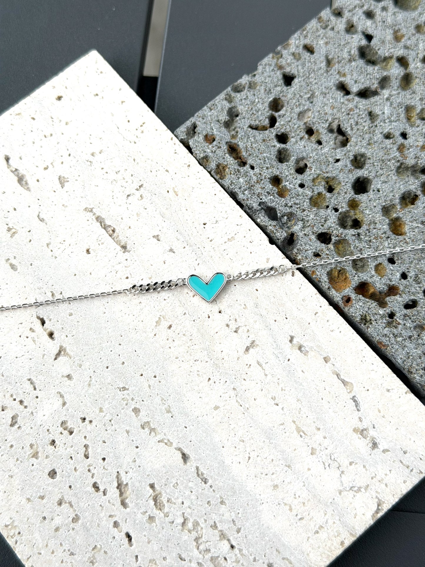 Blue Heart Design Bracelet