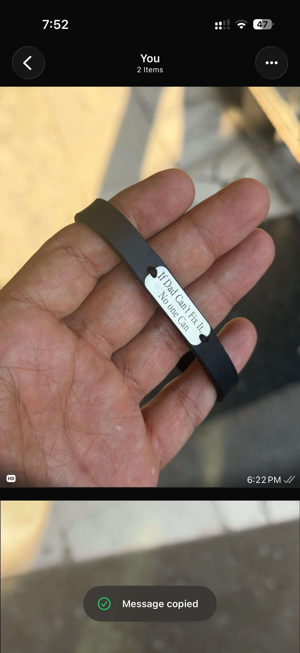 Customised Men Bracelet With Rubber Band