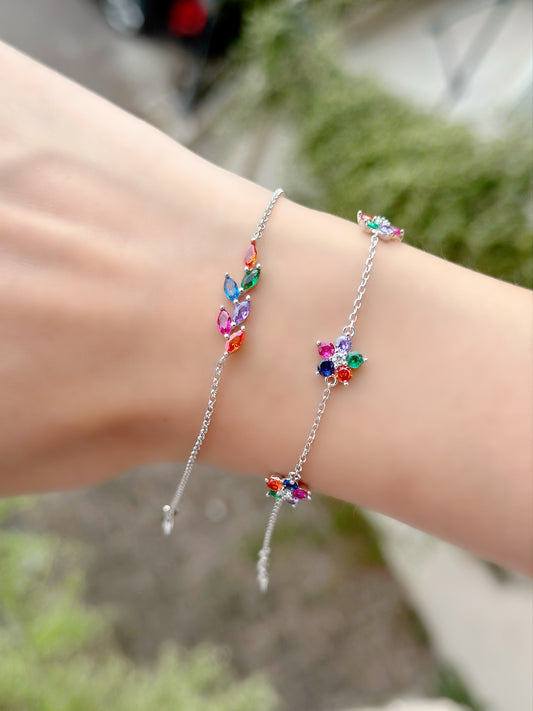 Bracelet with Coloured Stones