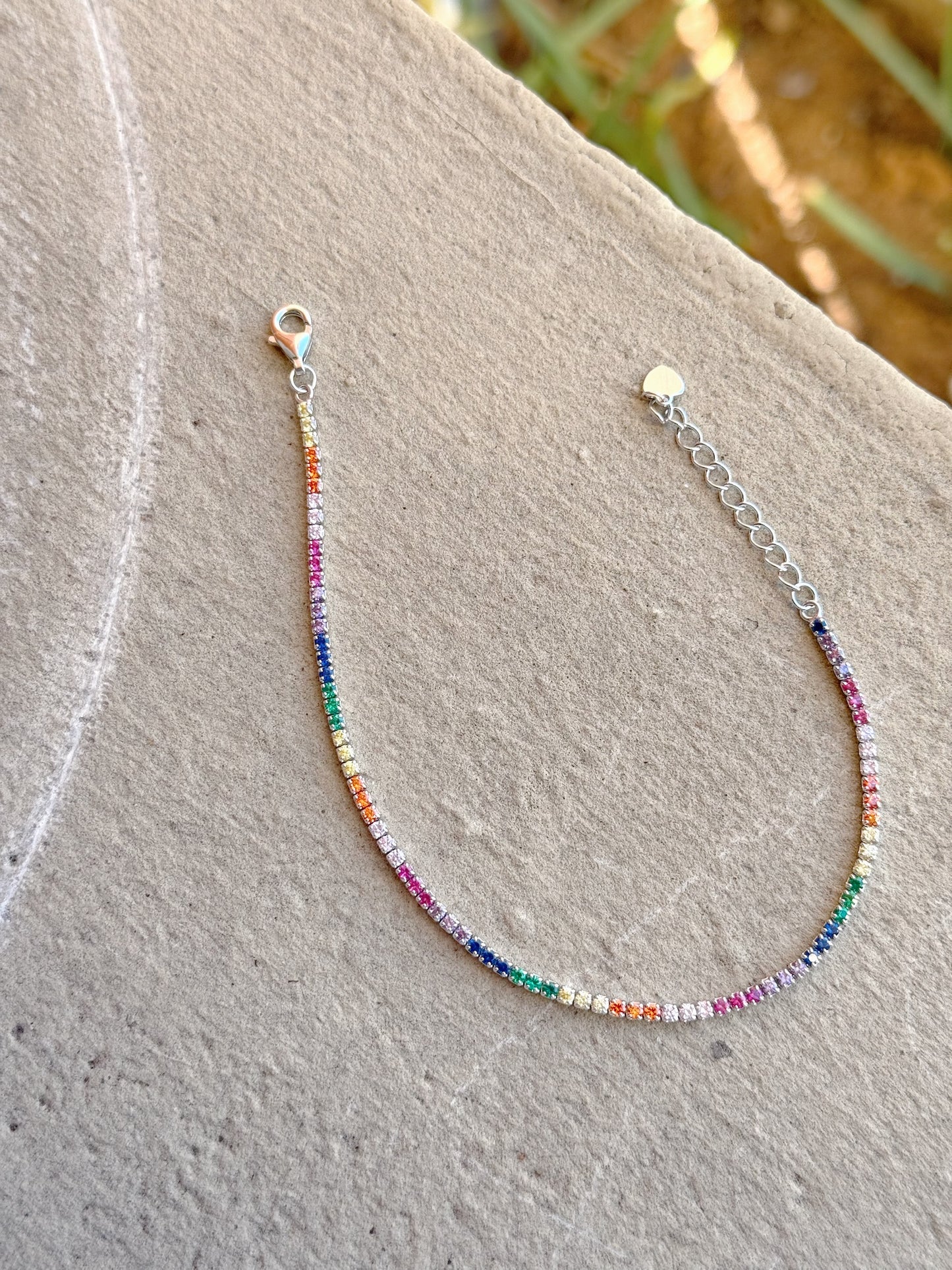 Tennis Bracelet 16 cm + 3 cm extension Available in Different Colors