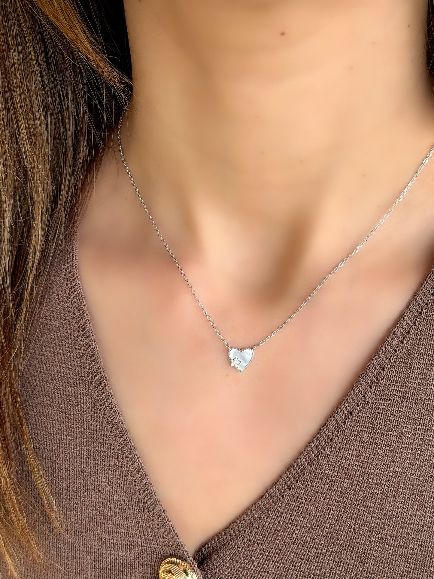 Elegant Heart Design Necklace
