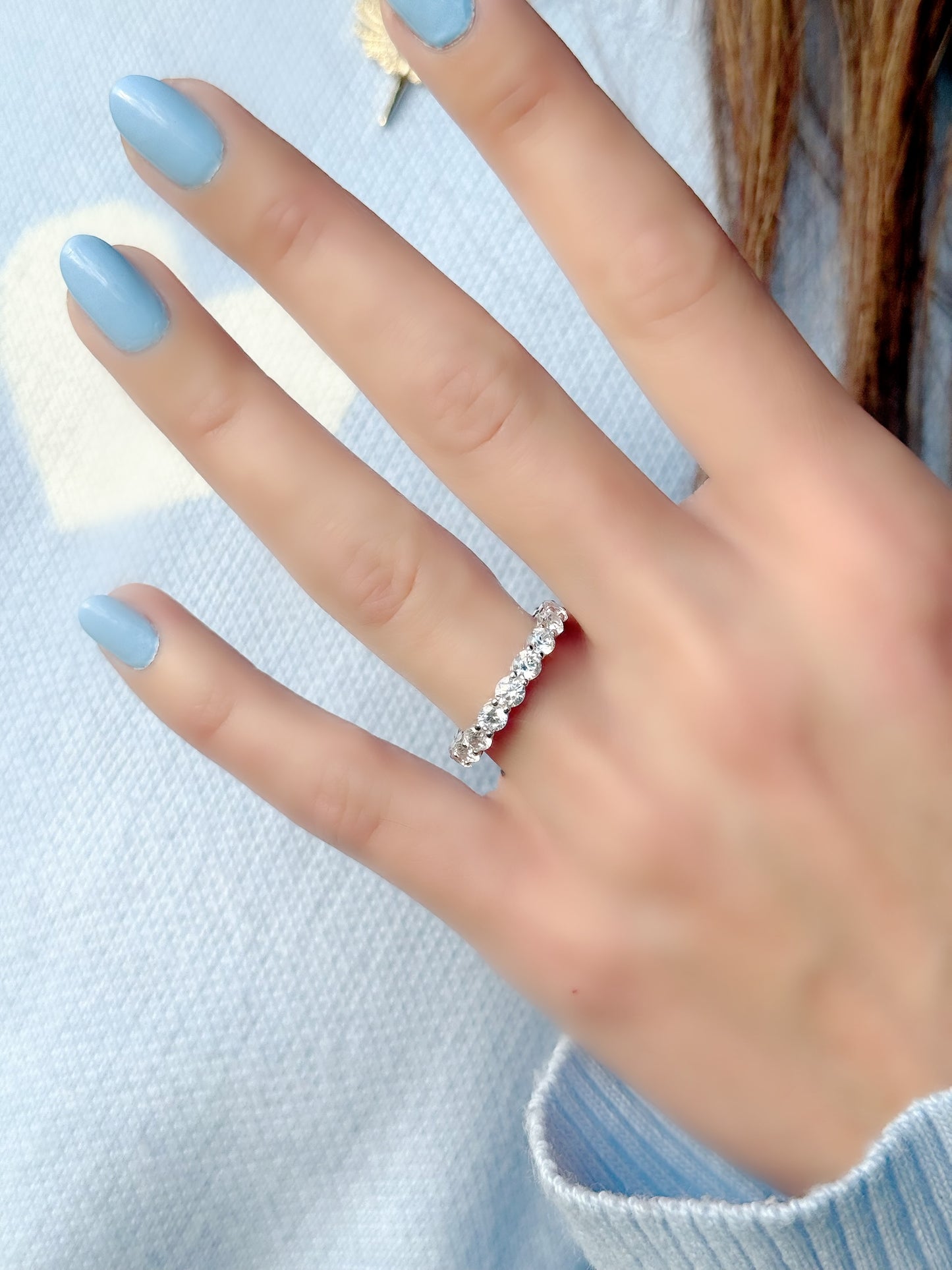 Eternity Ring Medium Stone Size