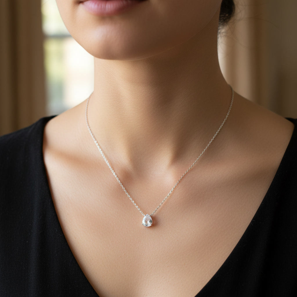 Tear Drop Design Necklace