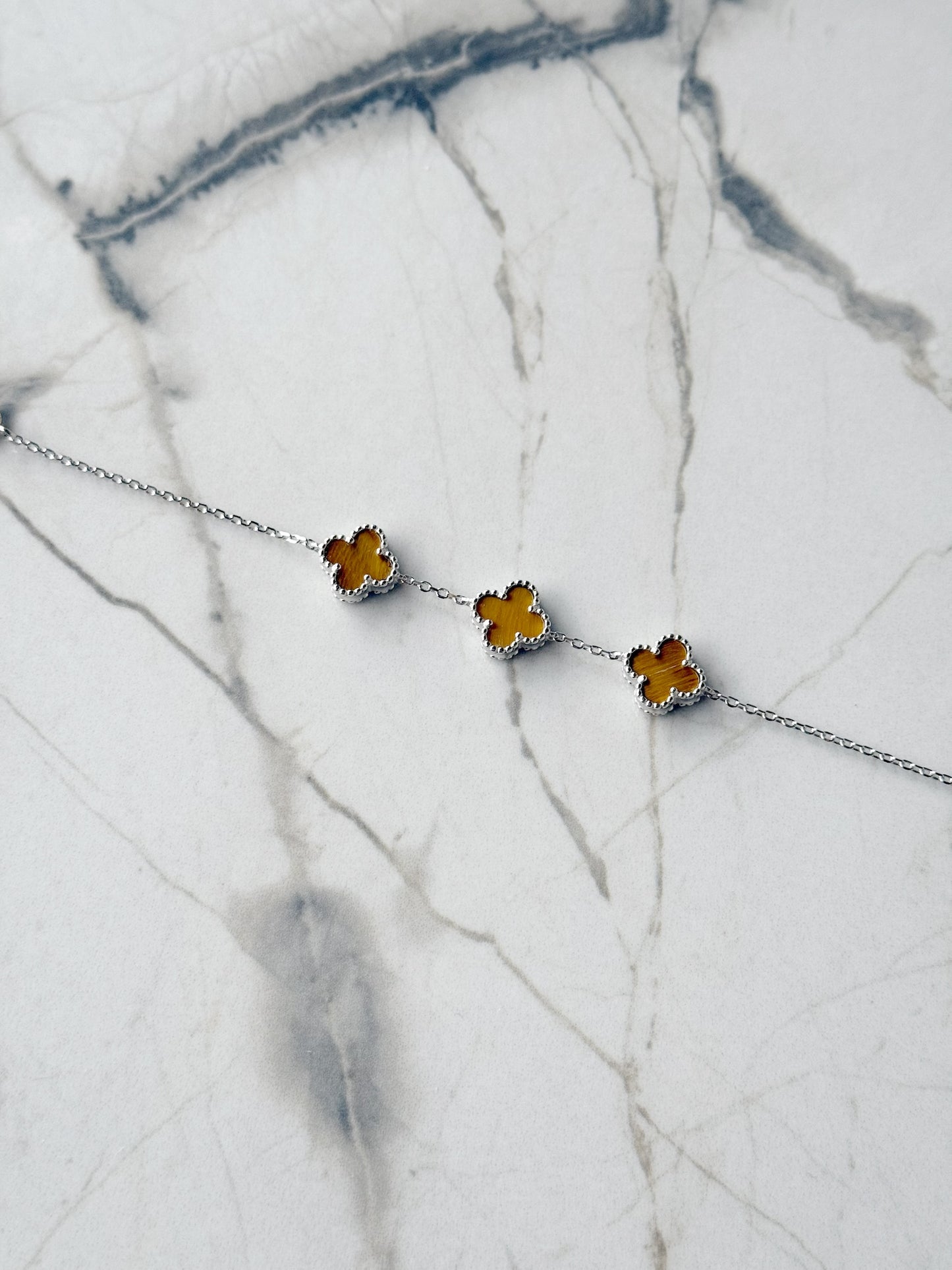 Van Cleef Bracelet Brown Olive Green Color