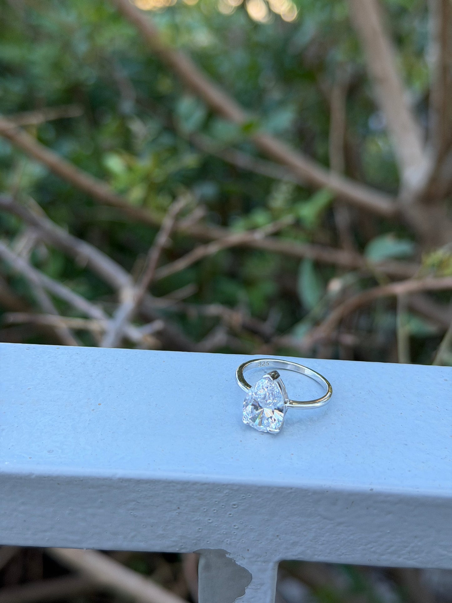 Pear Cut Design Ring