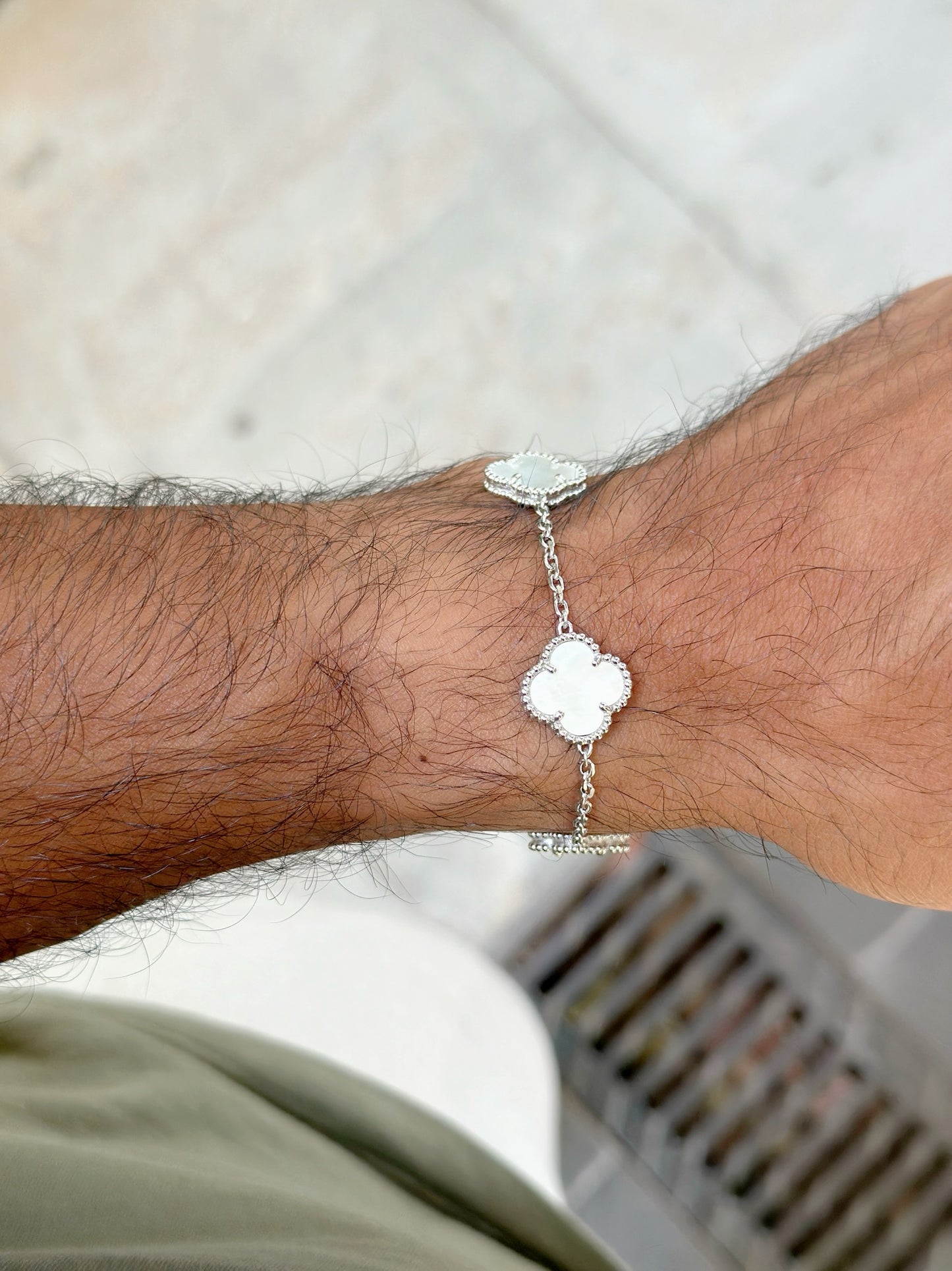 Men Van Cleef Bracelet White Color