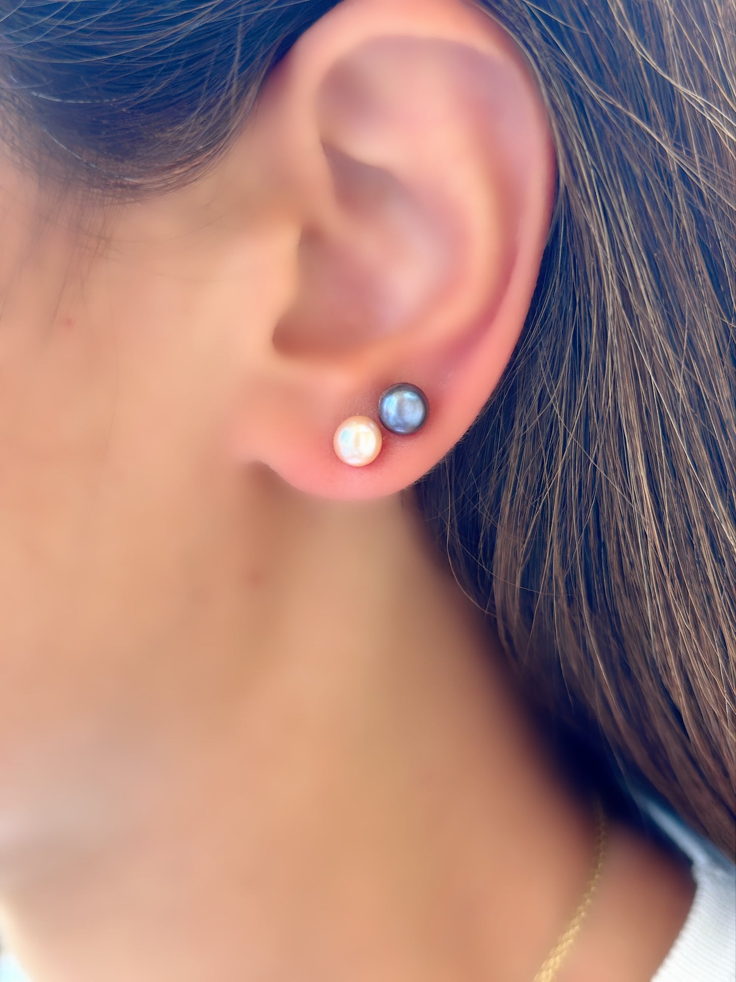 Simple Pearl Earrings Design