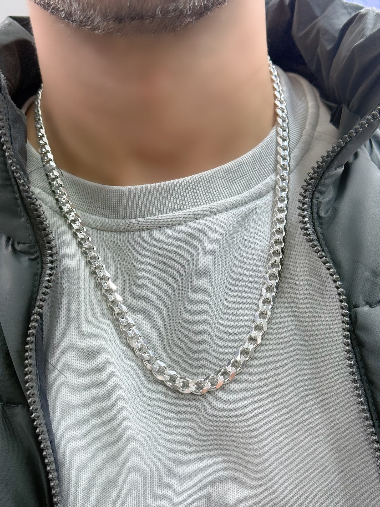 Thick Cubic Chain Design Necklace