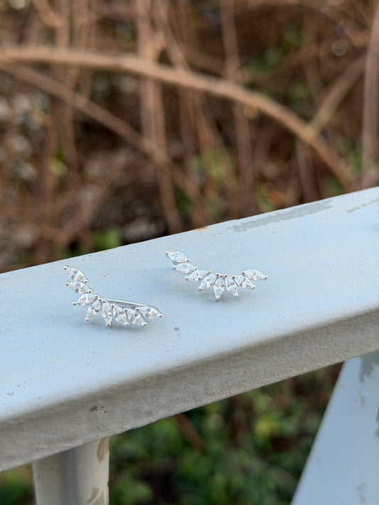 Marquise Design Climbing Earrings