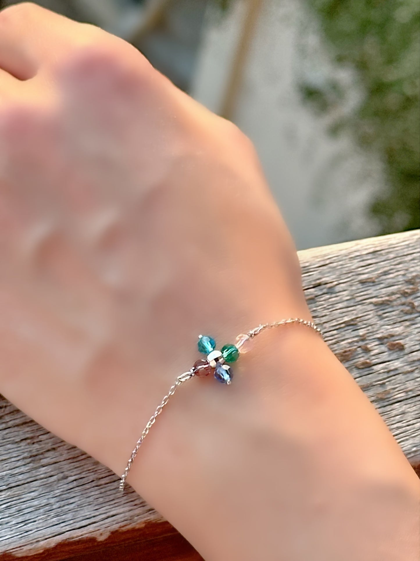 Coloured Cross Bracelet