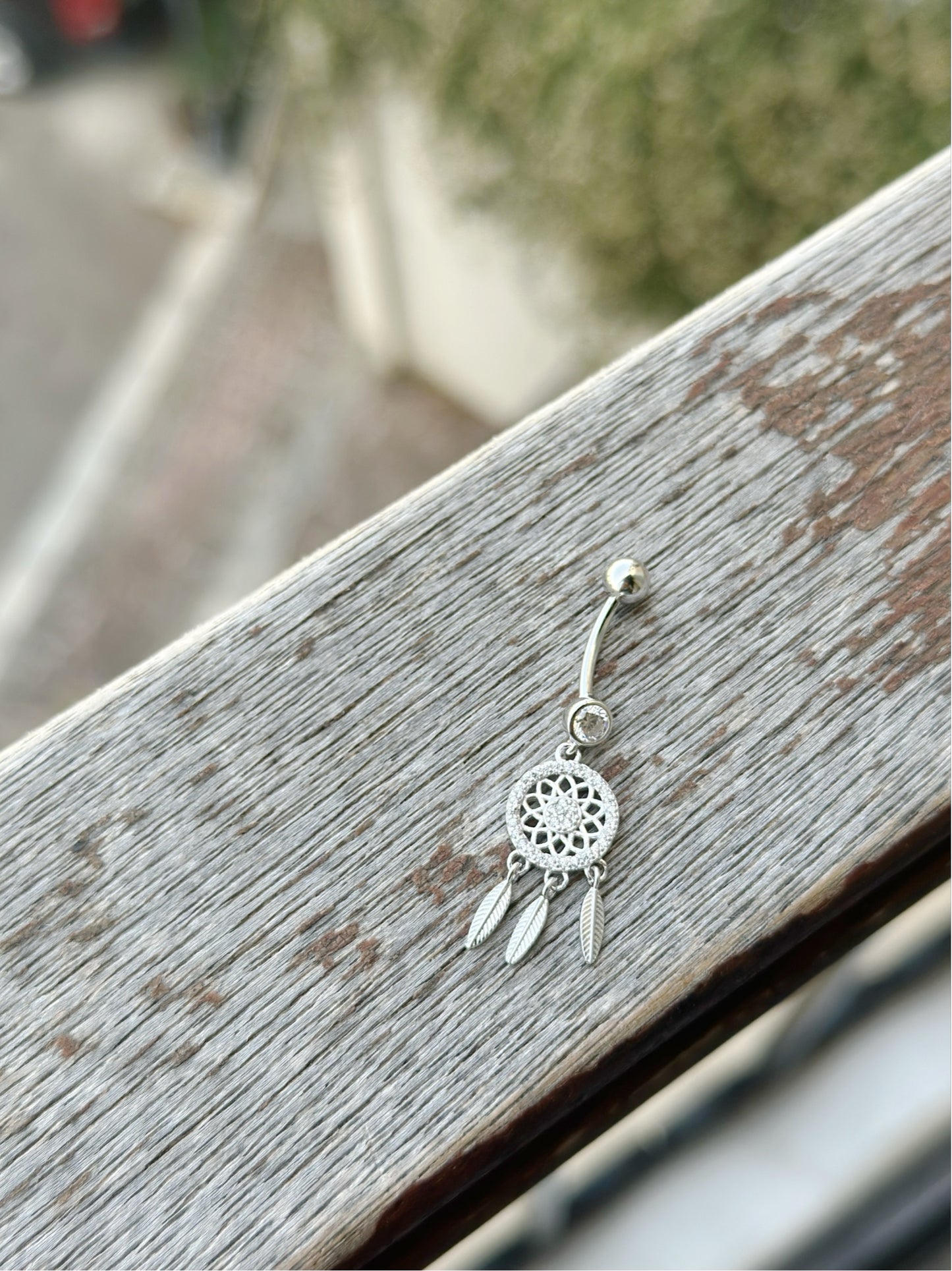 Belly Piercing Dream Catcher Design
