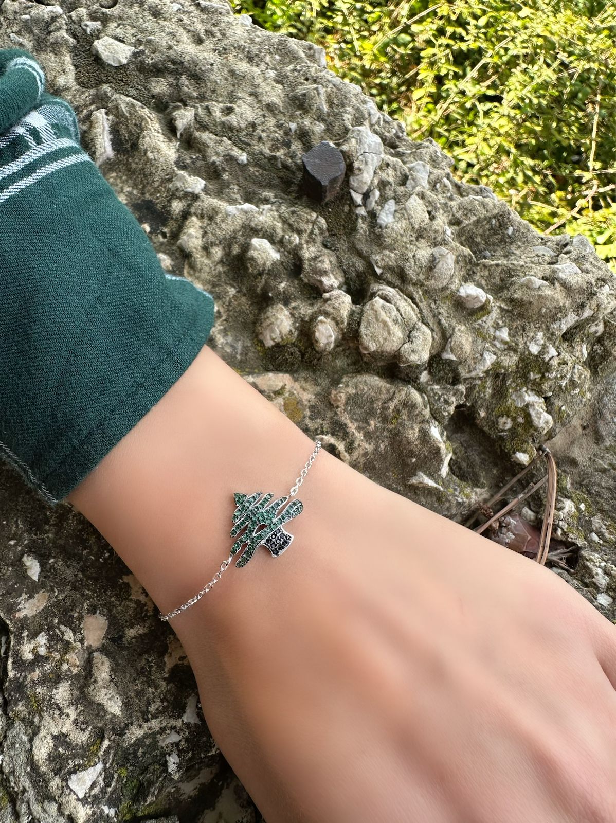 Green Lebanon Cedar Bracelet