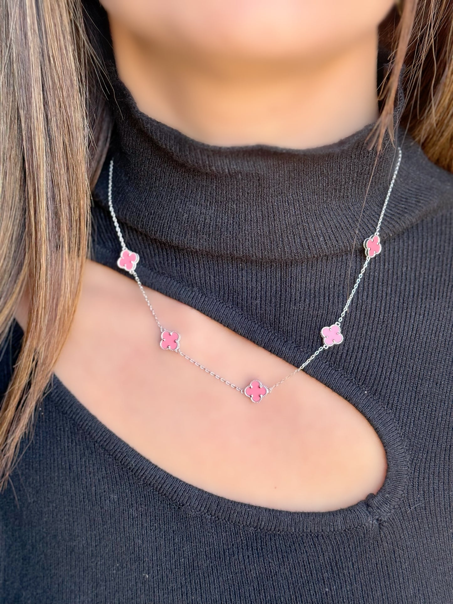 Pink Van cleef Necklace