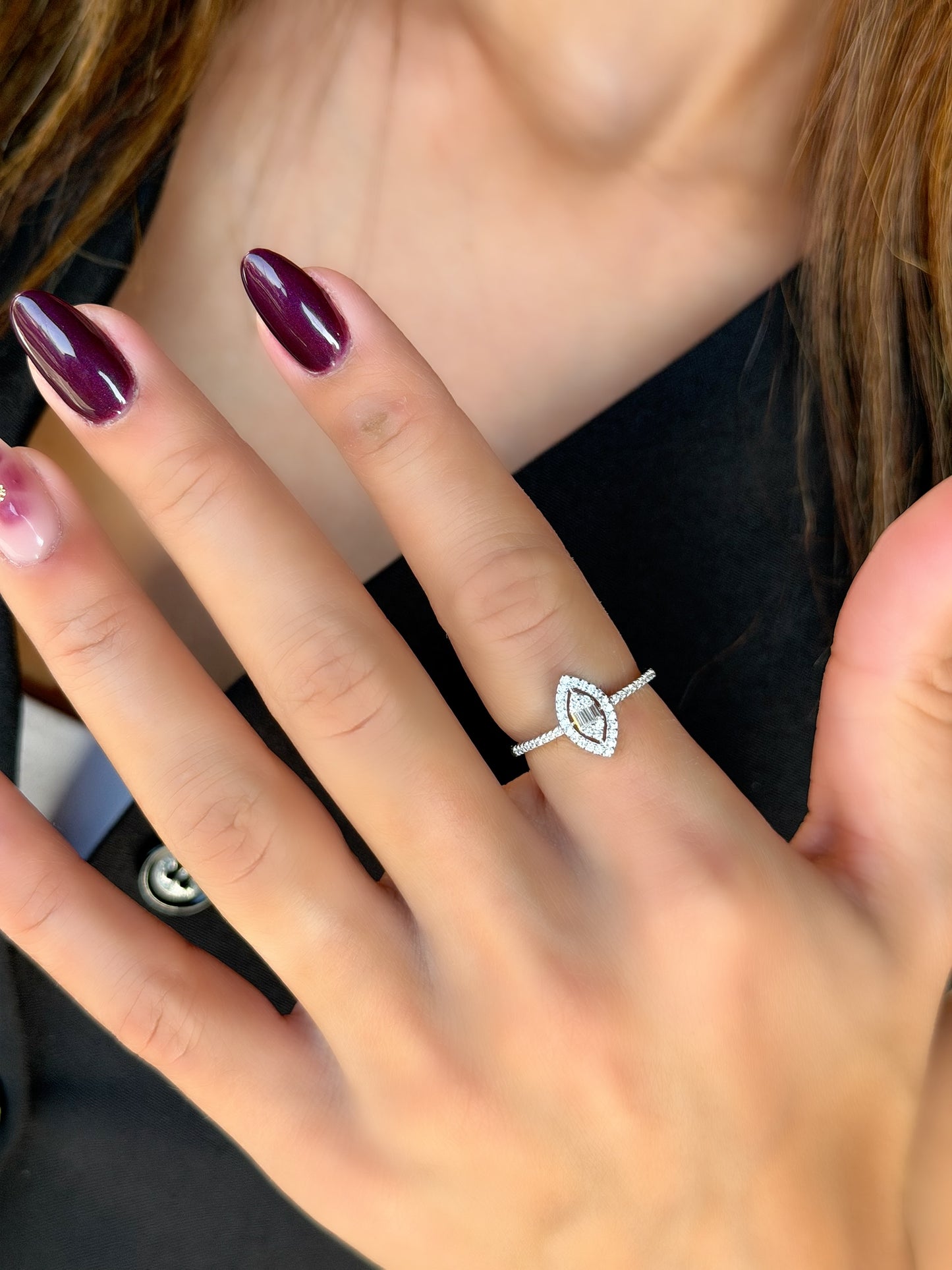 Marquise Cut Stone Ring