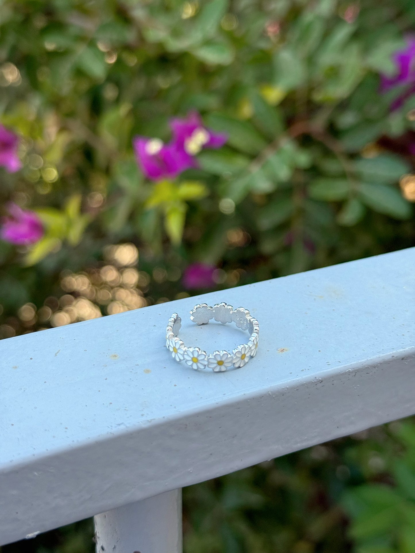 Adjustable Daisy Ring