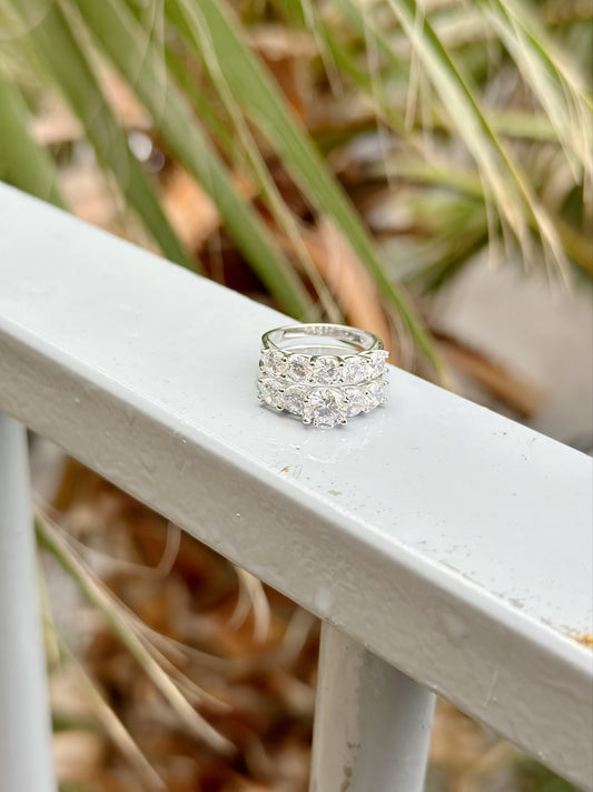 Twins Rings With Five Stones
