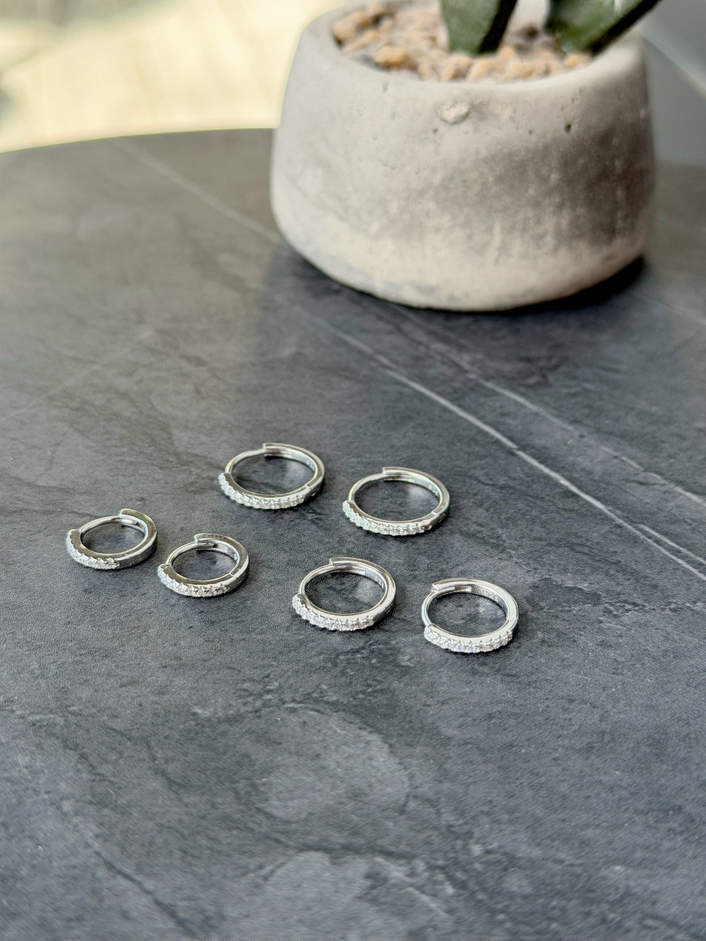 Hoop Earrings Design Available In Three Sizes