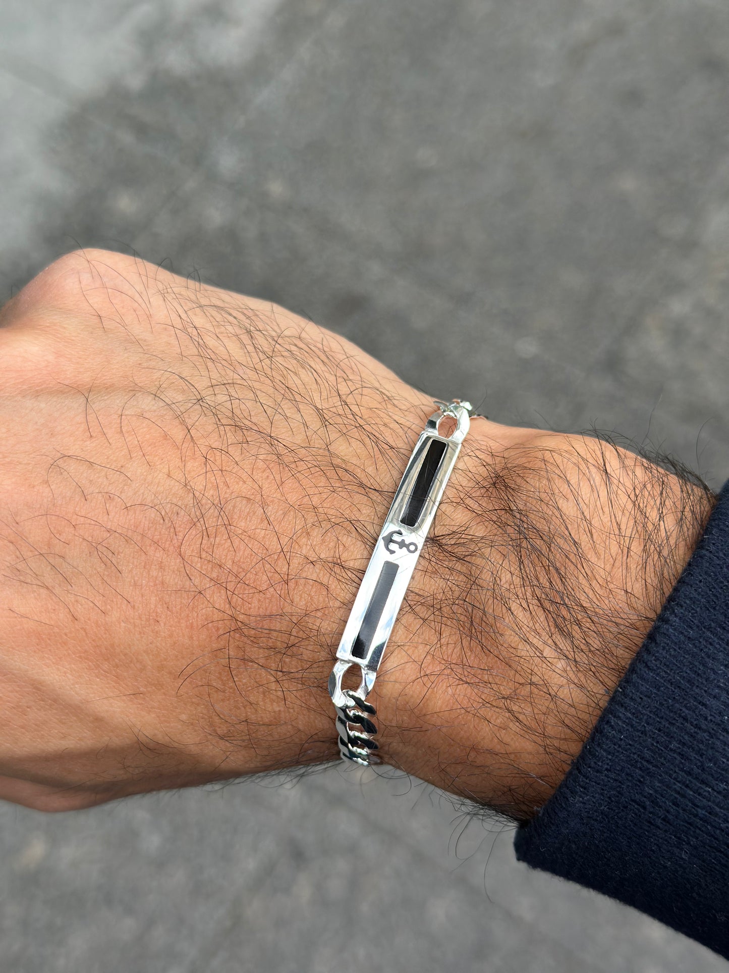 Men Bracelet With small Anchor logo