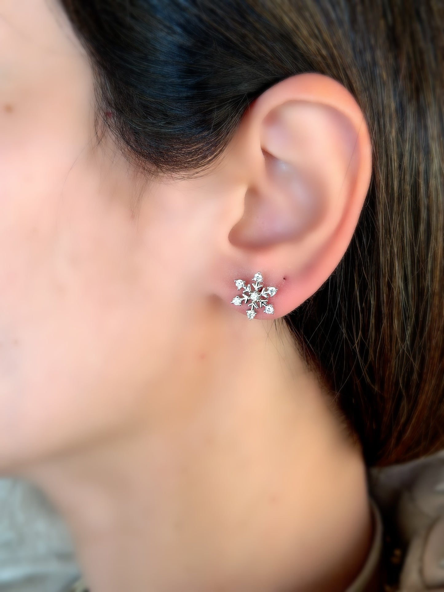 Snow Flake Design Earrings