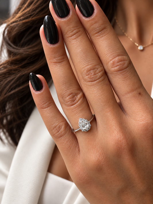 Tear Drop Design Ring