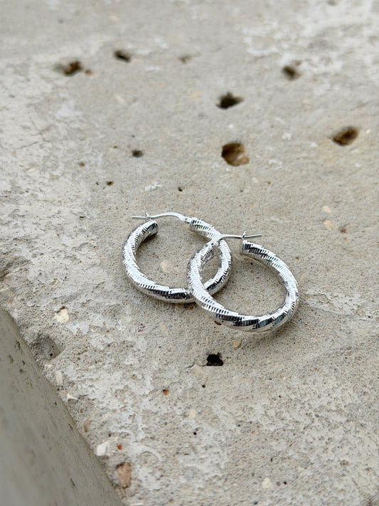 Twisted Hoop Earrings