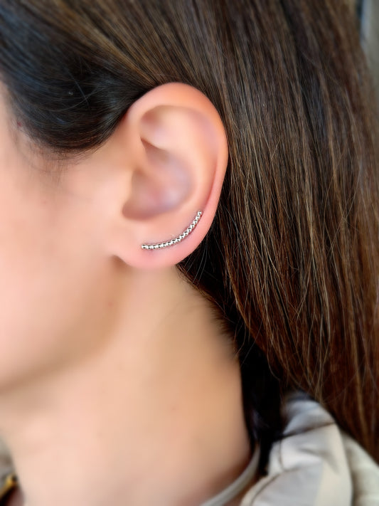 Plain Design Climbing Earrings