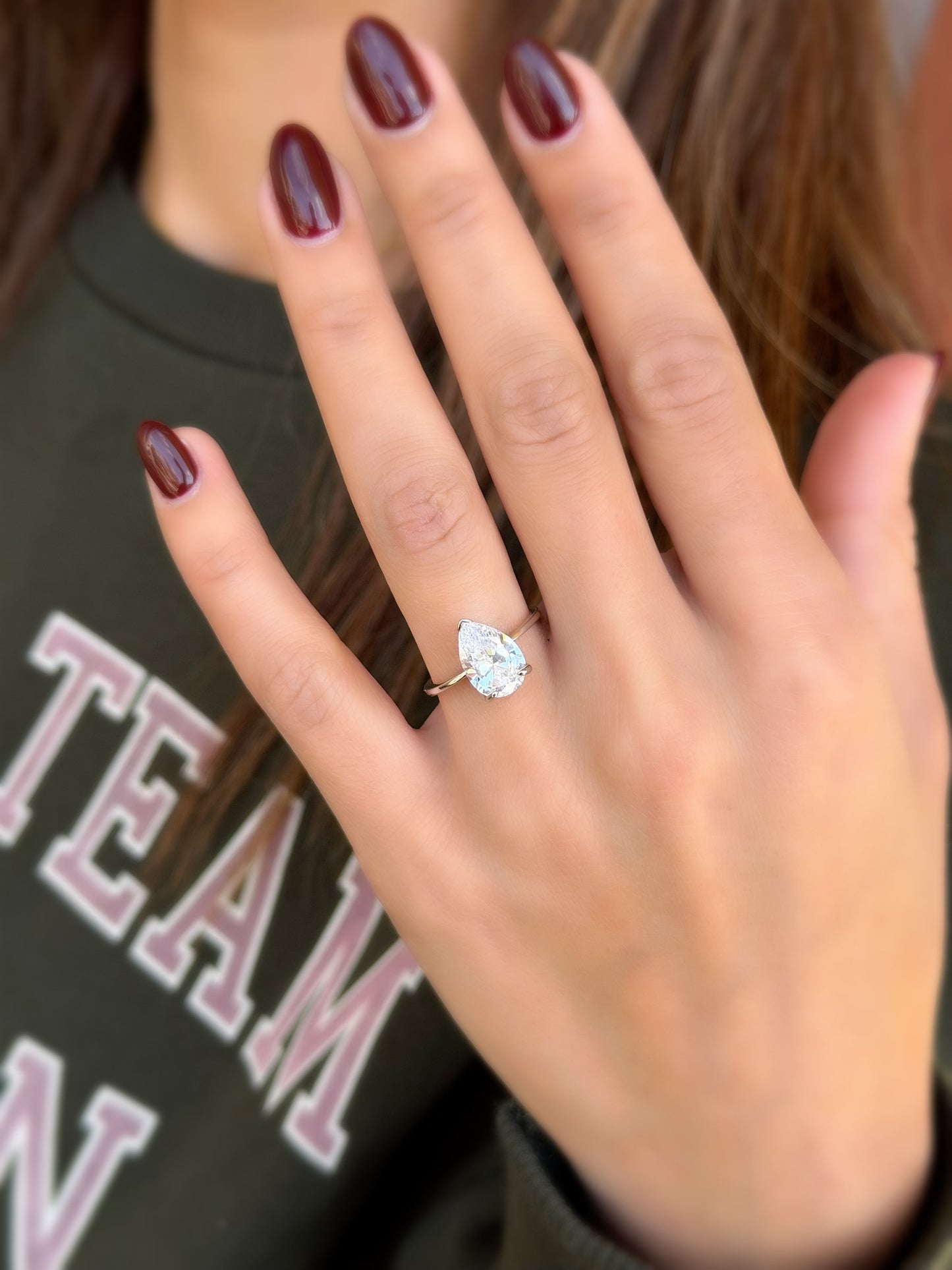 Pear Cut Design Ring