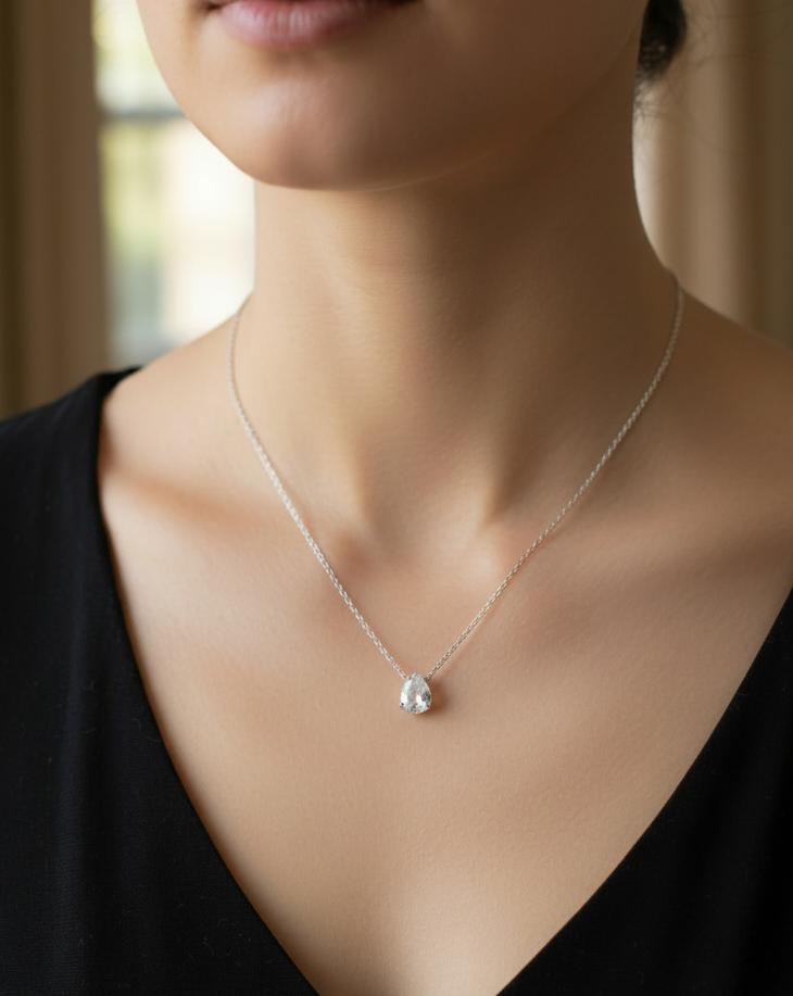 Tear Drop Design Necklace
