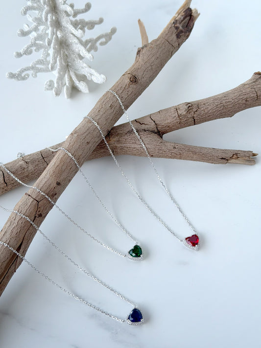 Heart Design Necklace Available In Three Colors