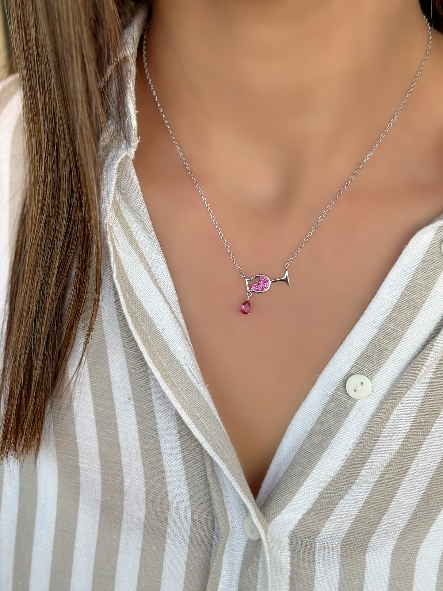 Wine Glass Necklace