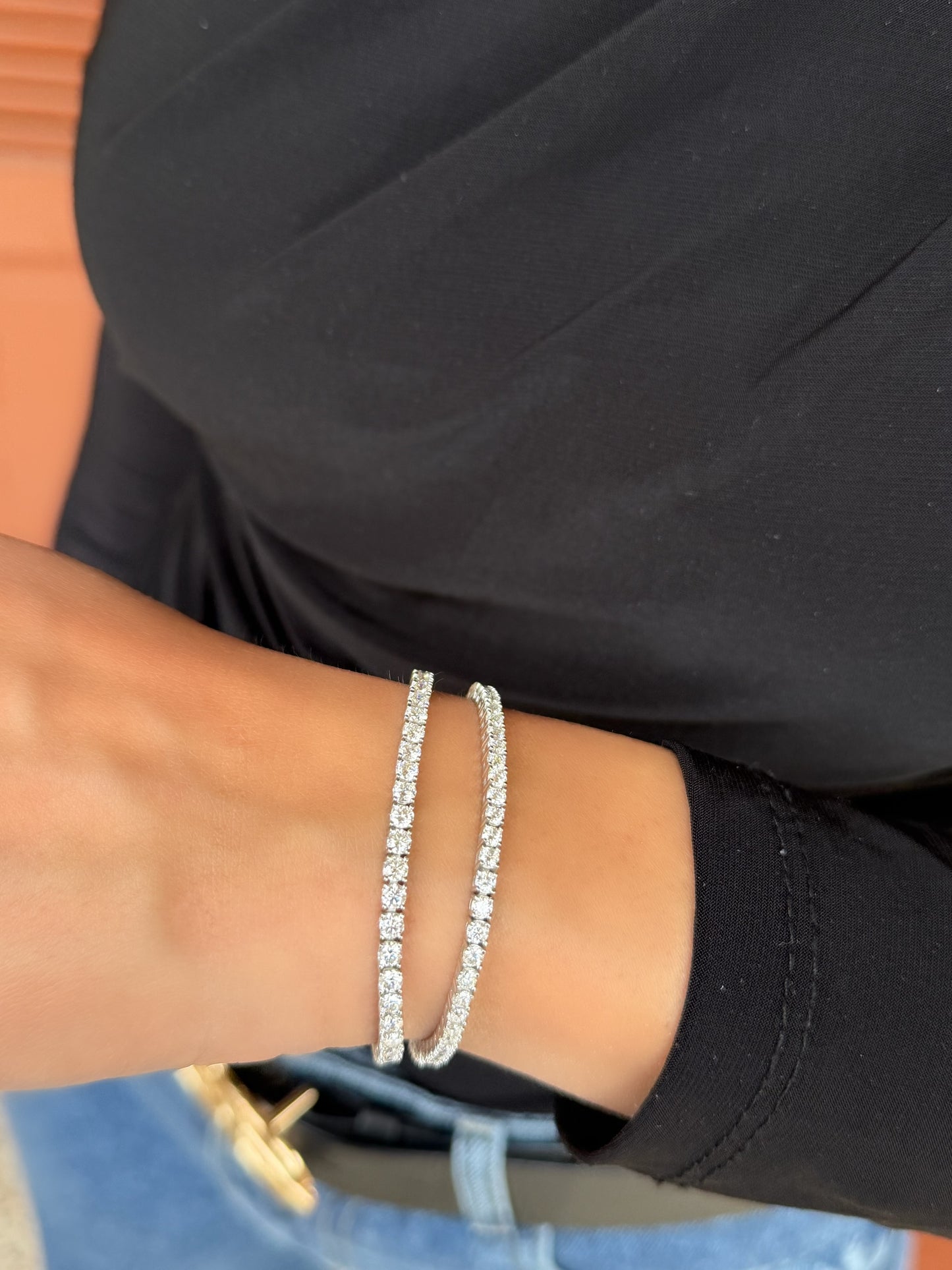 Masonite Stone Silver 925 Tennis Bracelet