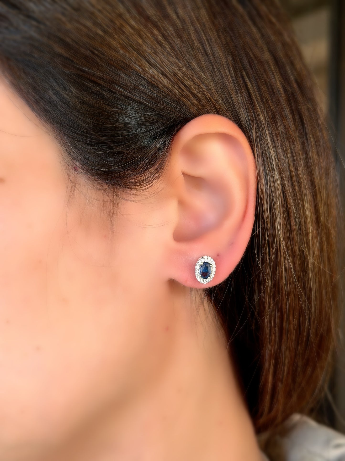 Oval Shape Design Earrings Available in Four Colours