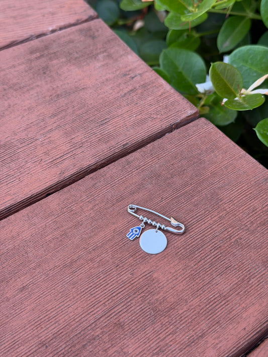 Pin With Hans & Round plain Design Bracelet For Kids