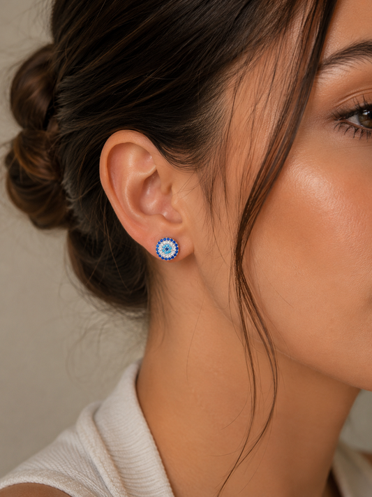Evil Eye Design Earrings