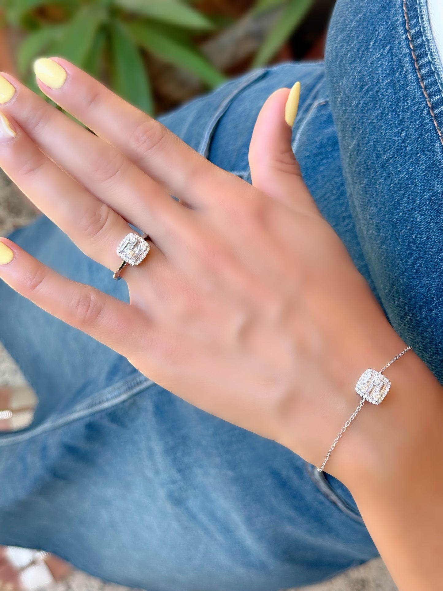 Cushion Cut Stone Design Set