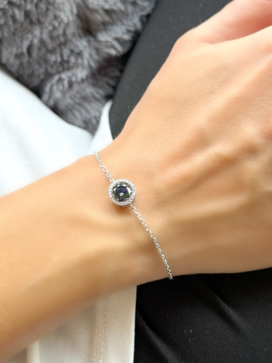 Round Stone Bracelet Available In two Colors