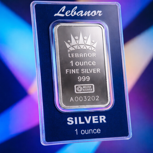 1 ounce Libanor Fine Silver 999.9 With Serial Number