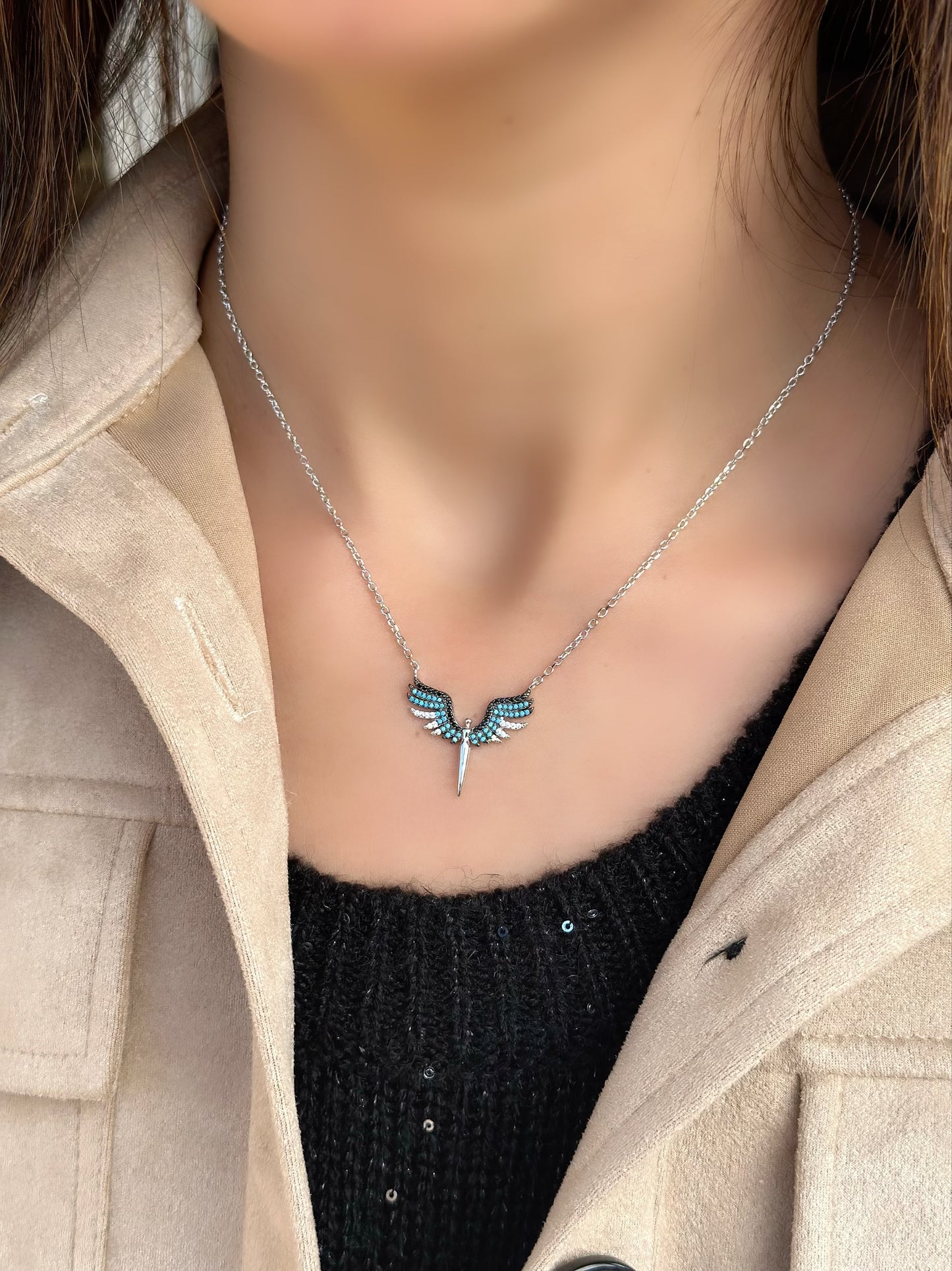 “طائر العنقاء” silver 925 Necklace