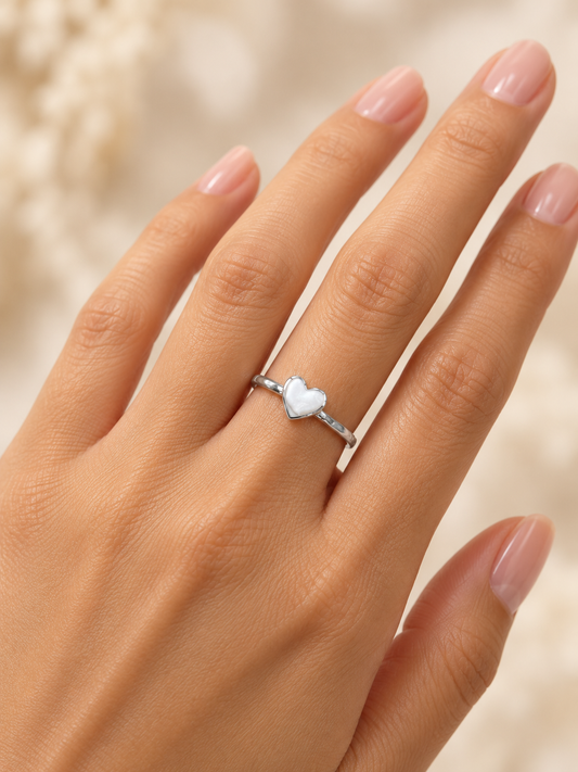 Simple Plain Heart Ring
