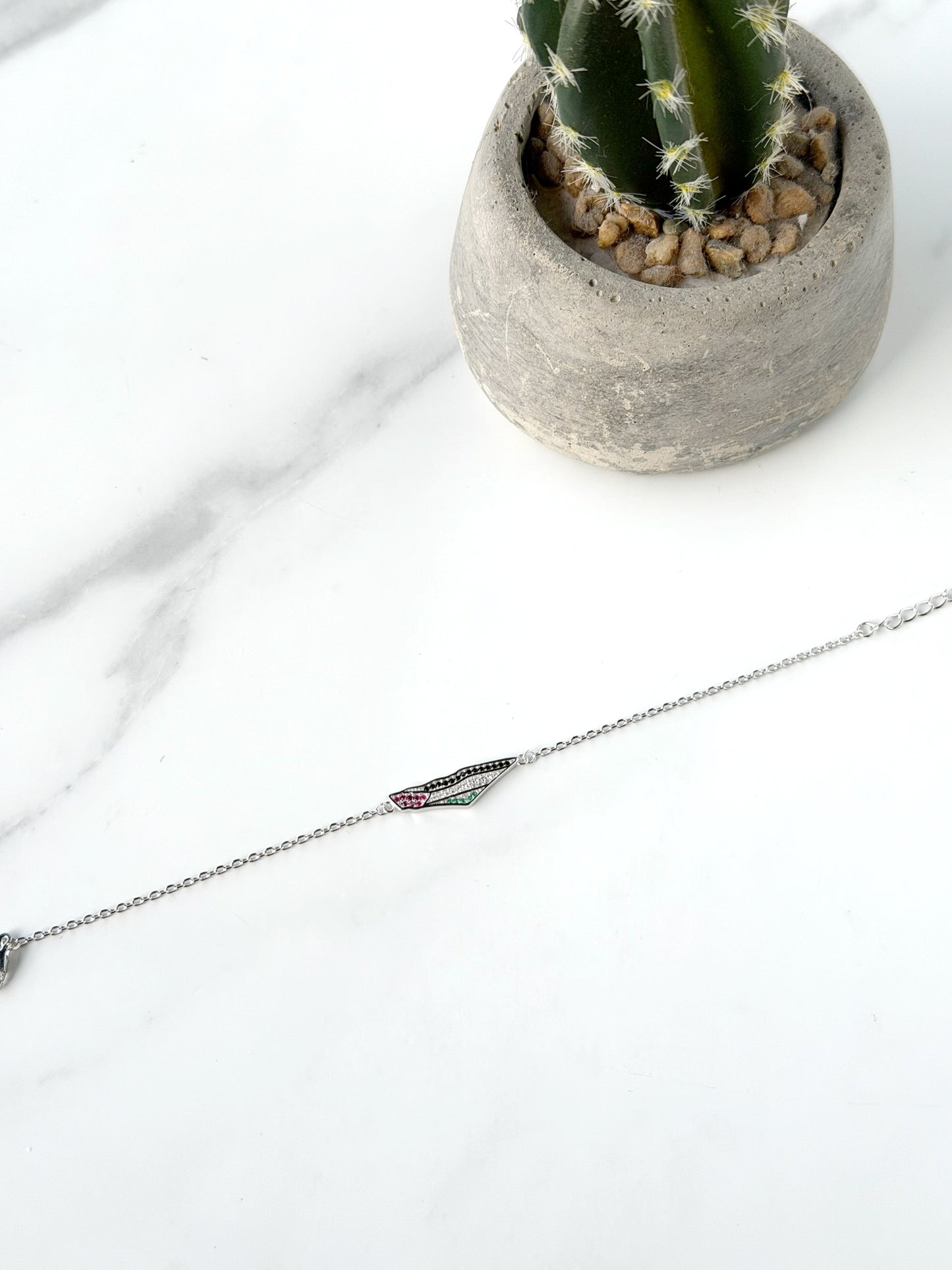 Palestine Map Bracelet