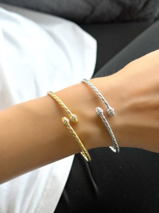 Twisted Design Bangle  Bracelet