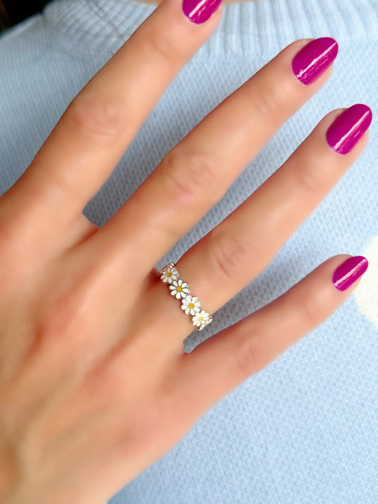 Adjustable Daisy Ring