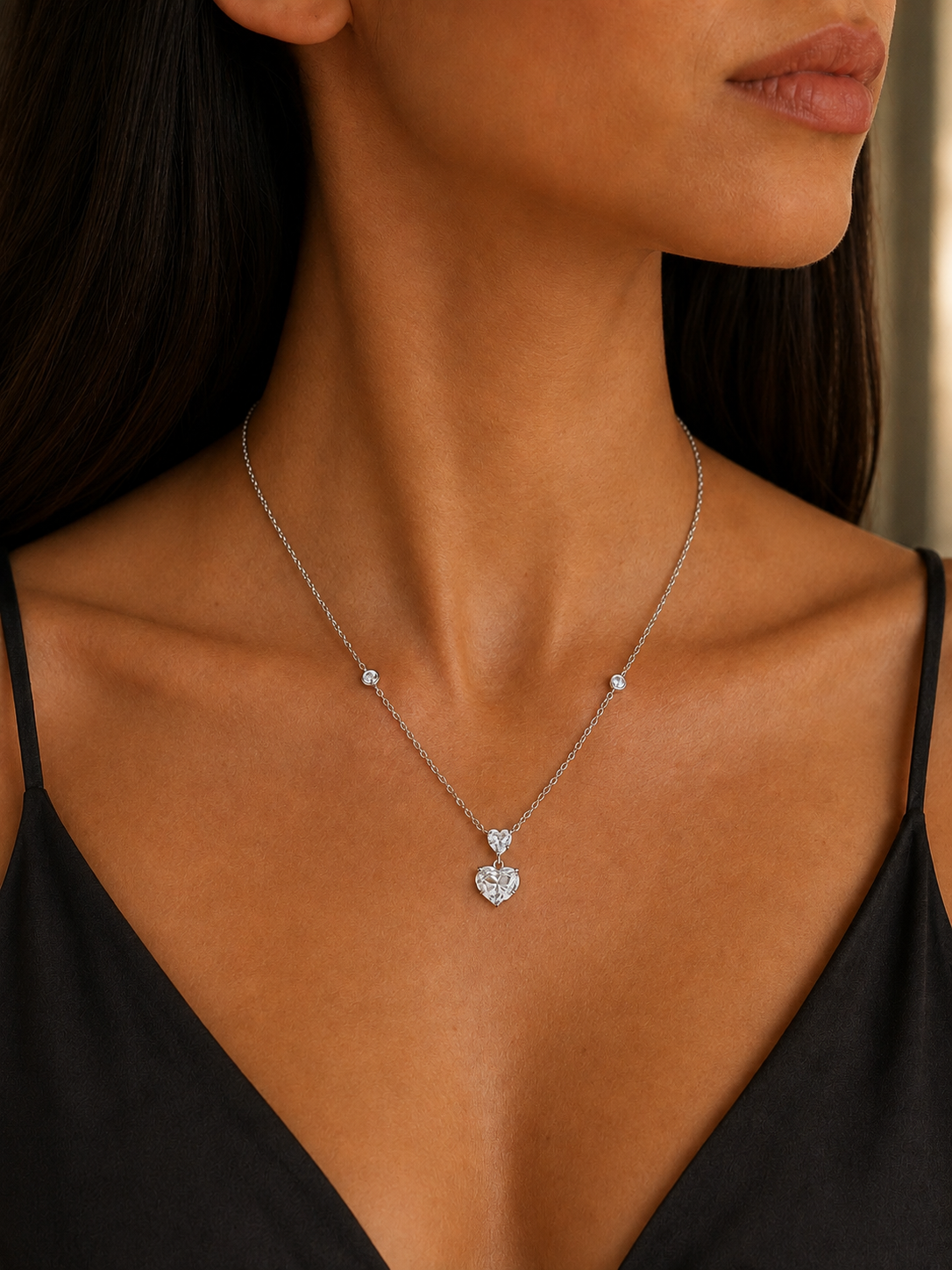 Elegant Heart Design Necklace