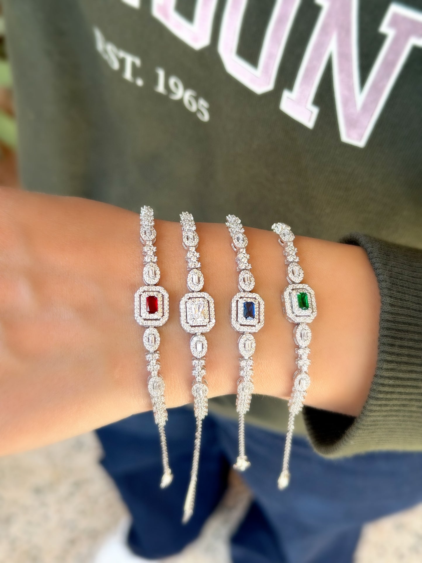 Square Design Bracelet Available In Four Colors