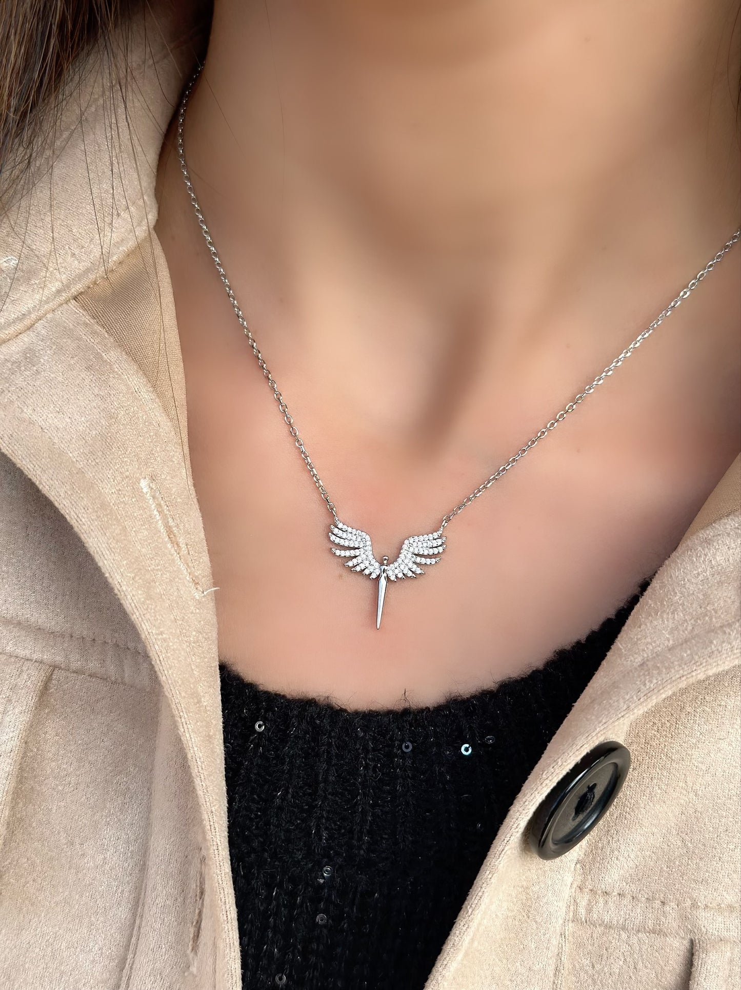 “طائر العنقاء” silver 925 Necklace