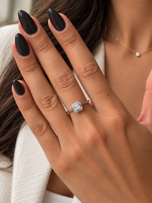 Elegant Square Design Ring