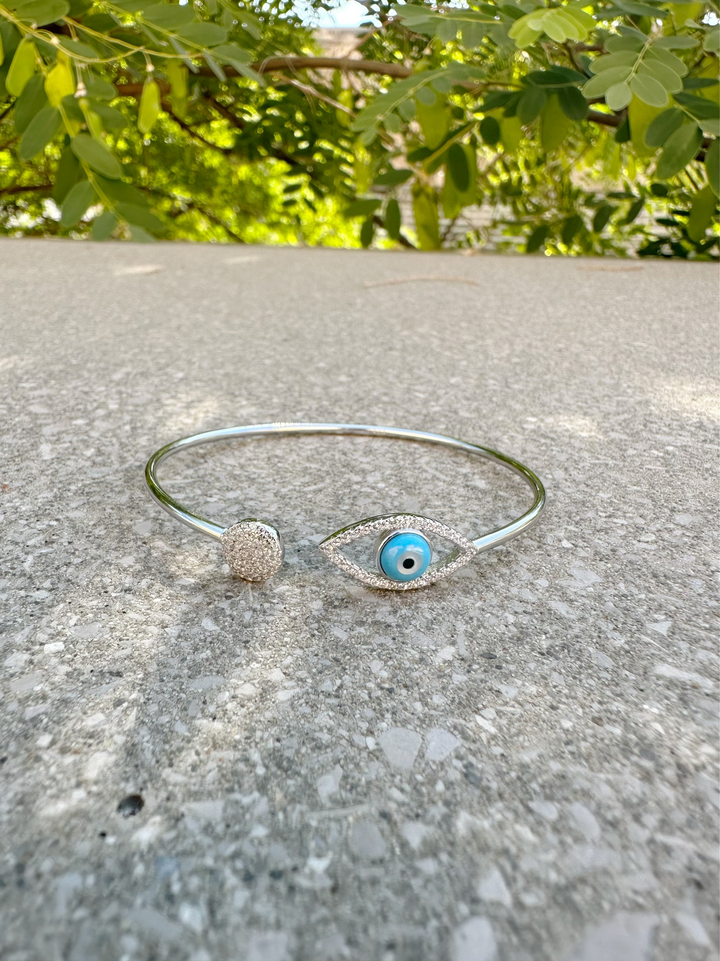 Evil Eye Bangle Bracelet