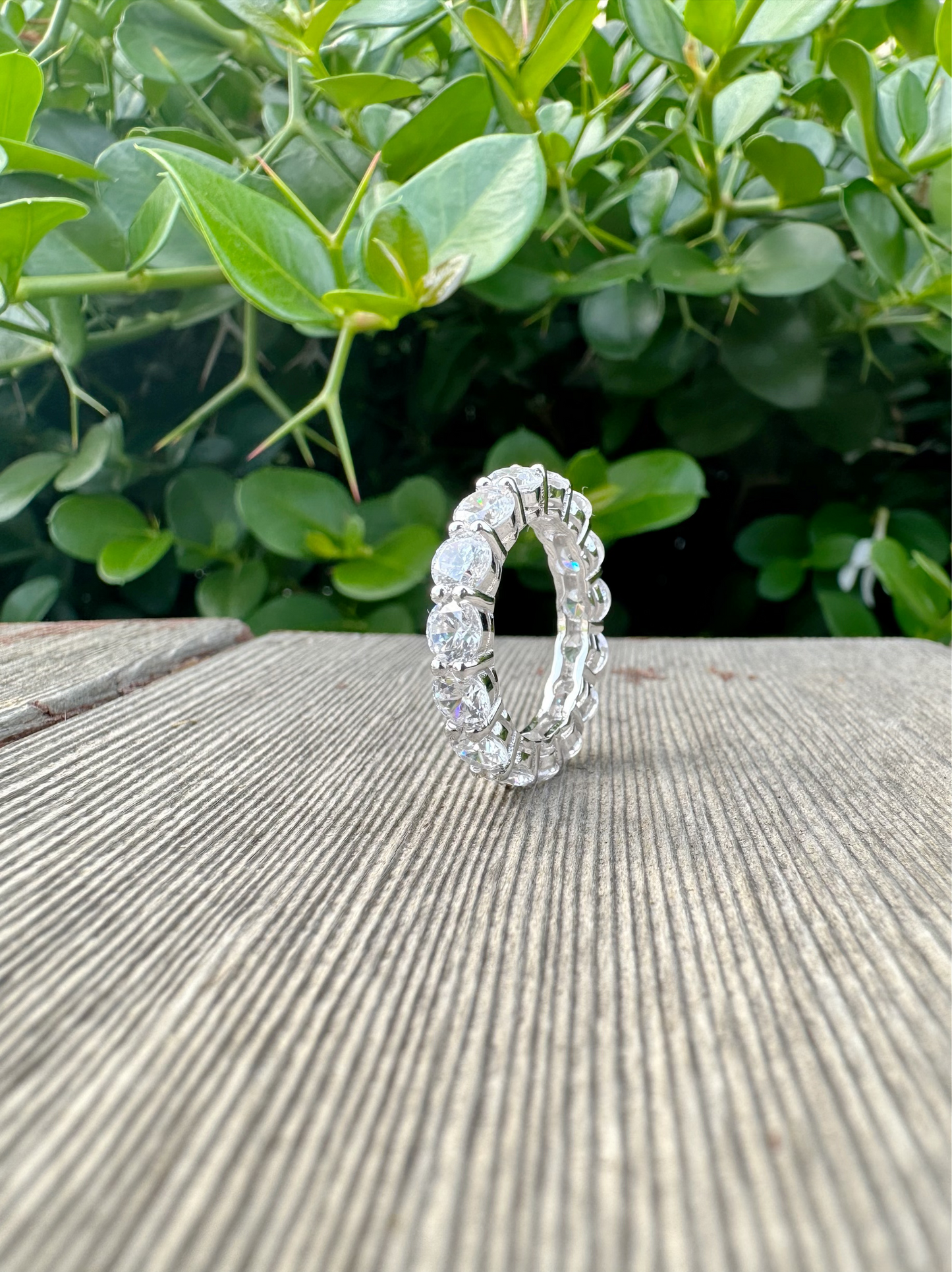 Eternity Band Ring Round Stones