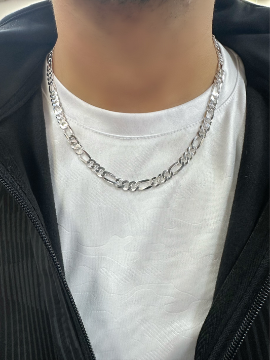 Thick Flat Figaro Men Chain Necklace