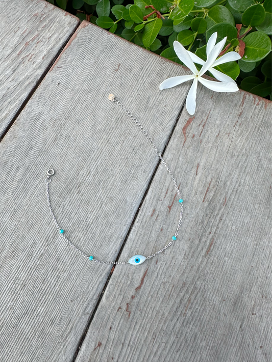 Blue Eye Shape Anklet